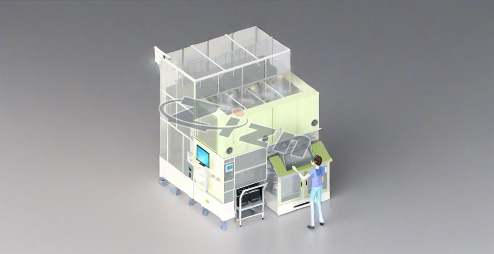 MLCC 接着材除去 積材機（ chip を脱脂のオーブに入れる）  PL2000